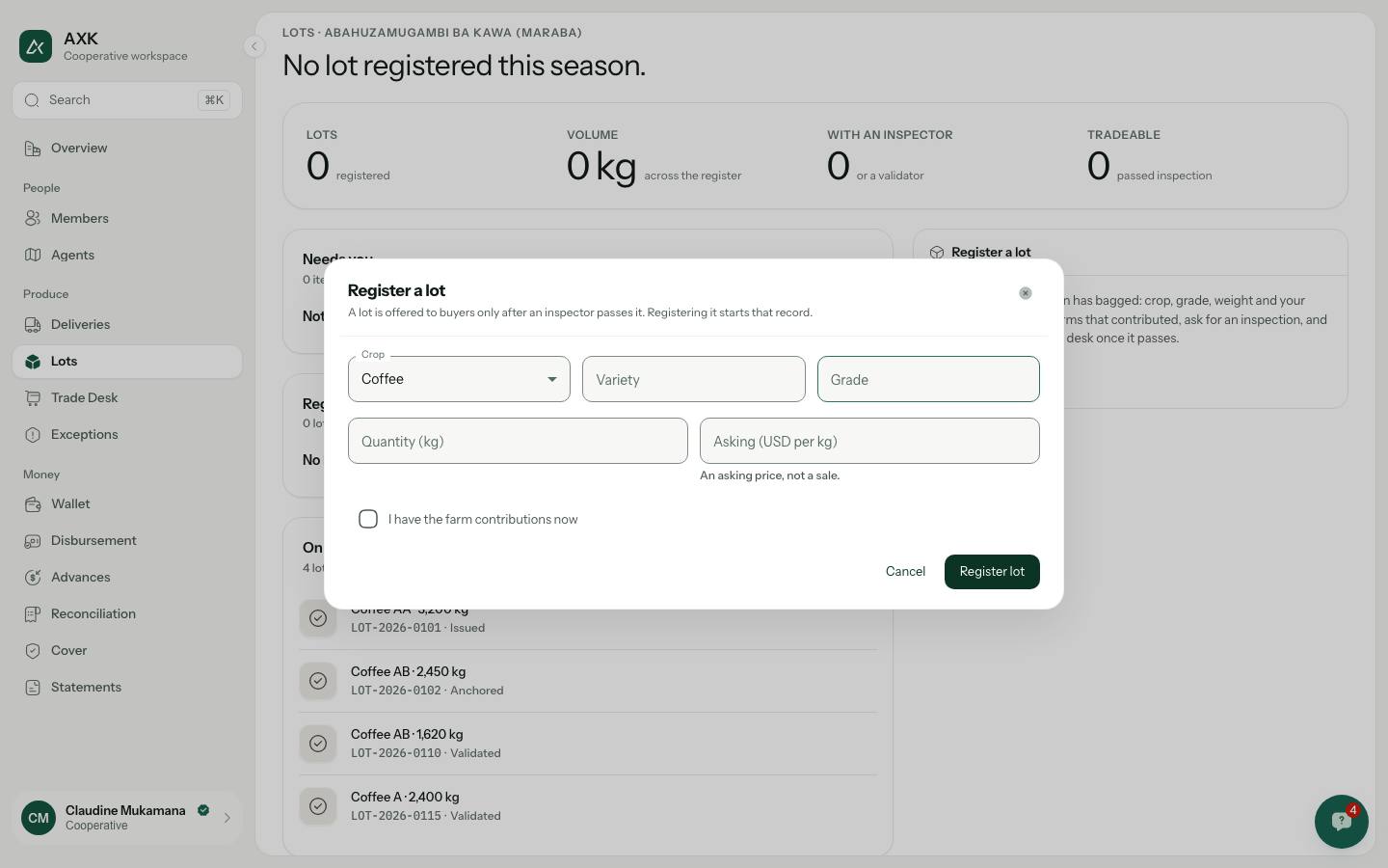 Register a lot